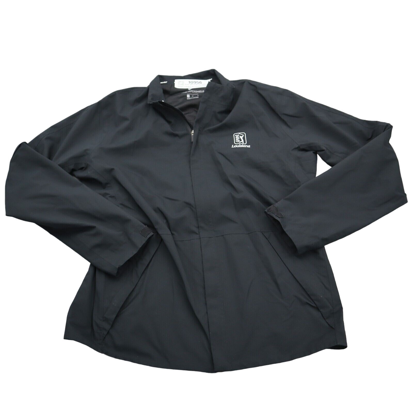 Nike Pga Jacket Mens M Black Lightweight Casual Hyper Shield Performance Golf